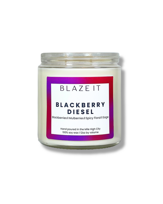 Blackberry diesel candle - Blaze It candle Co