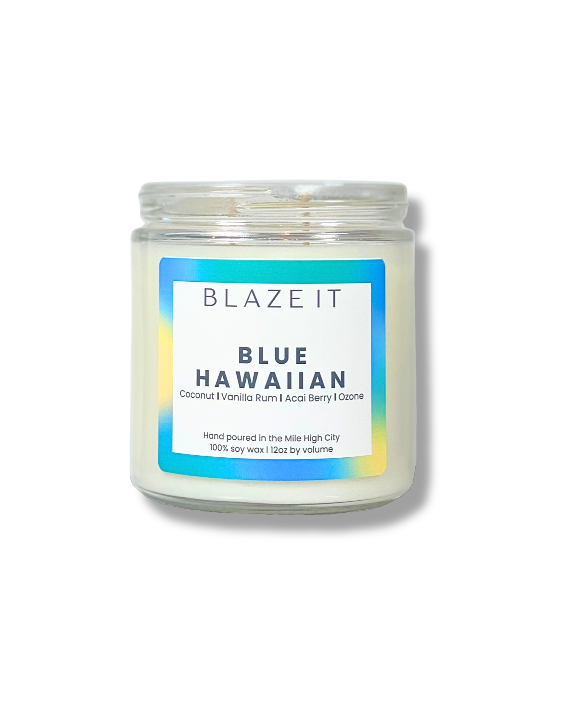 Blue Hawaiian candle - Blaze It Candle Co