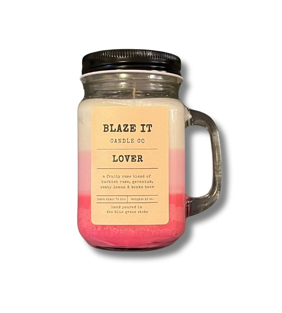 Lover soy candle - Blaze It Candle CO