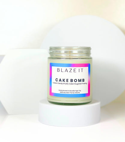 Cotton Candy Cake Candle