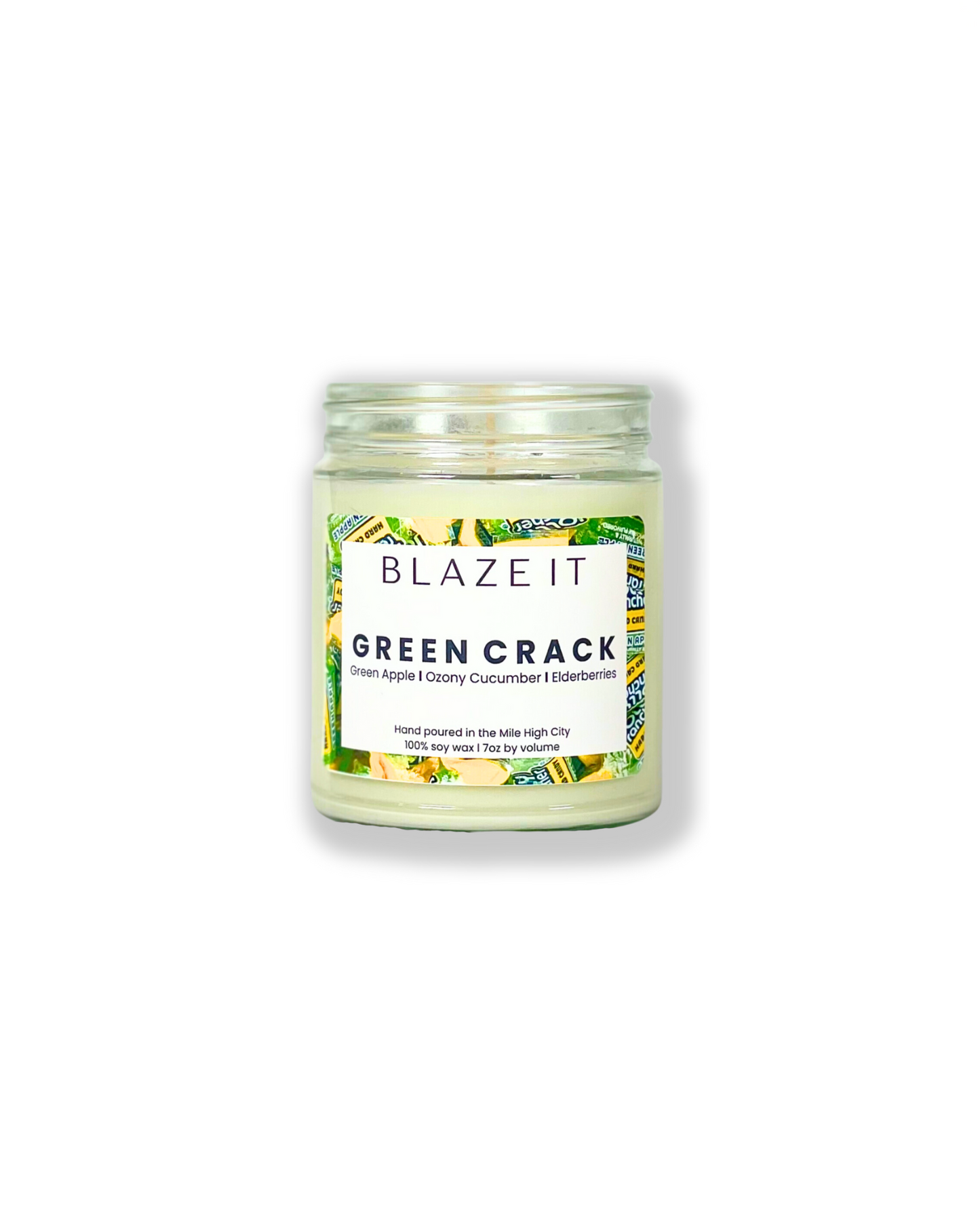 Green Crack soy candle