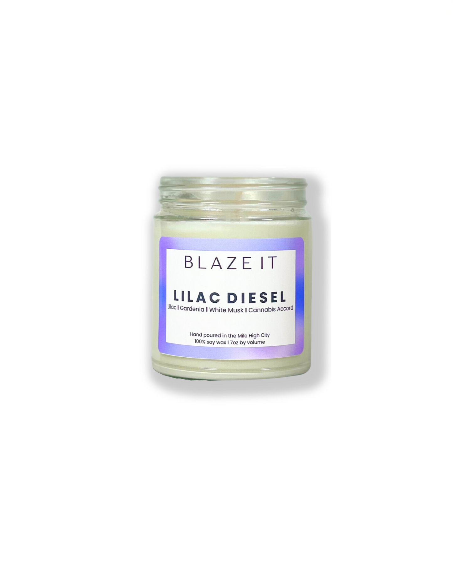 Lilac Diesel soy candle - Blaze It Candle Co