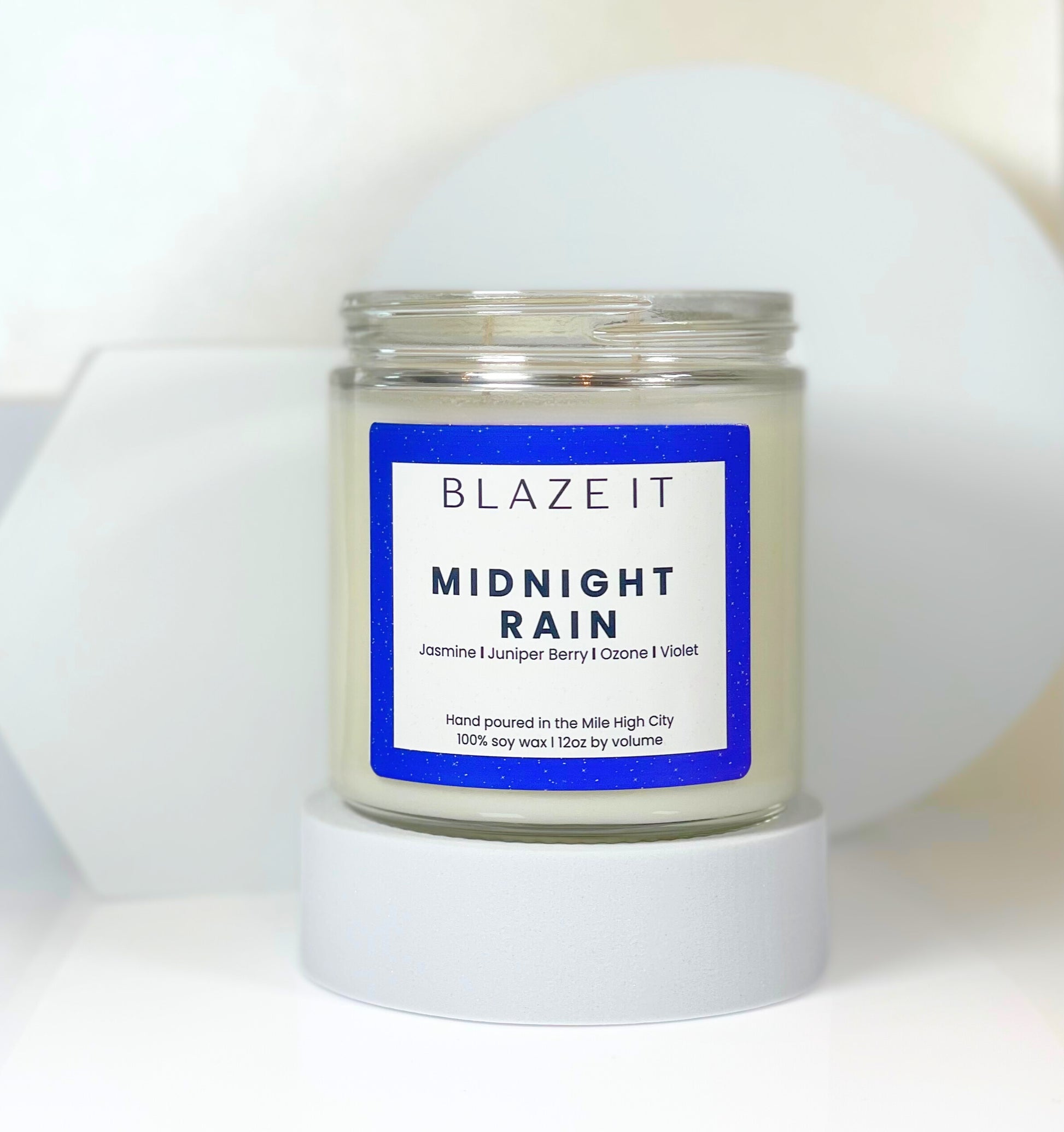 Midnight Rain soy candle - Blaze It Candle Co