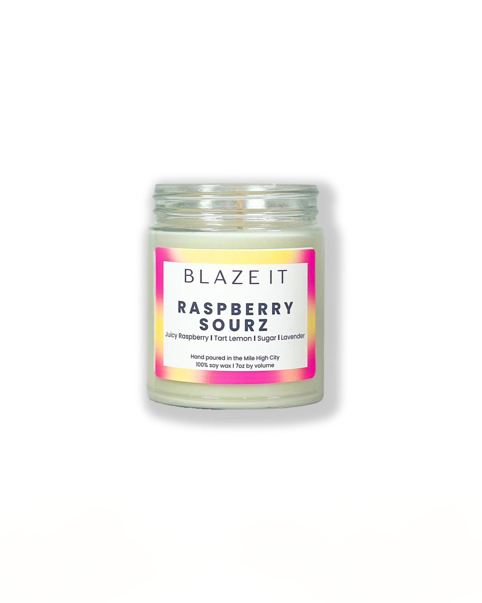 Raspberry Sourz soy candle - Blaze It Candle Co