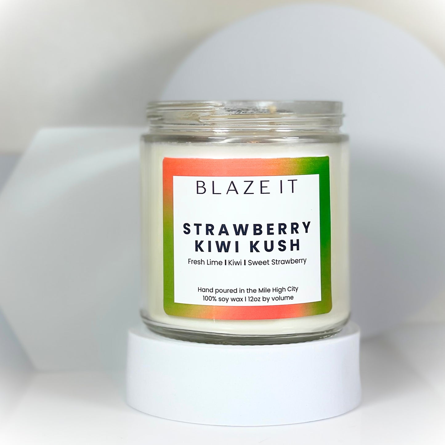 Strawberry Kiwi Kush candle- Blaze It Candle Co