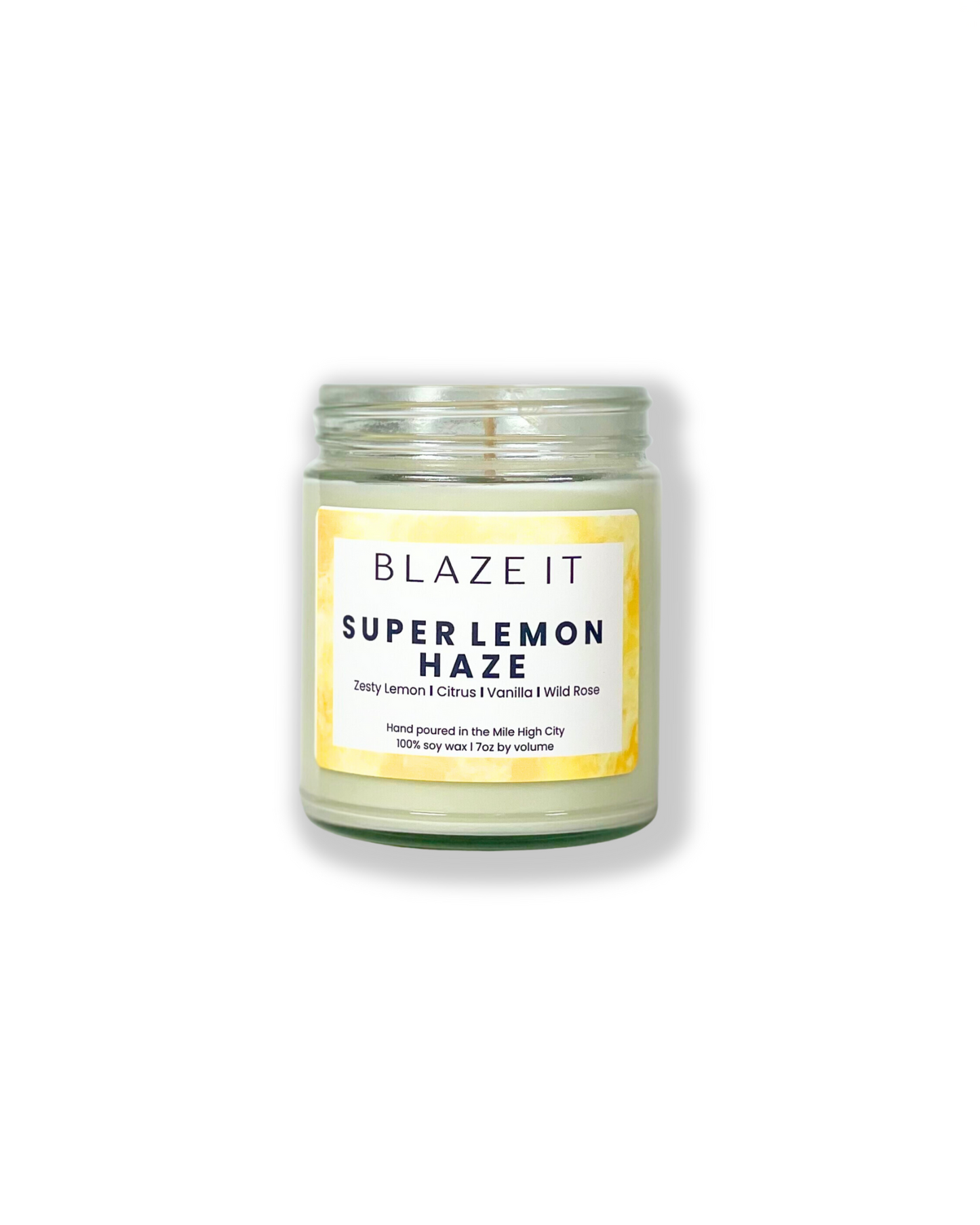 Super Lemon Haze soy candle - Blaze It Candle Co