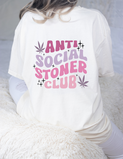 Anti Social Stoner Club shirt - blaze it candle co