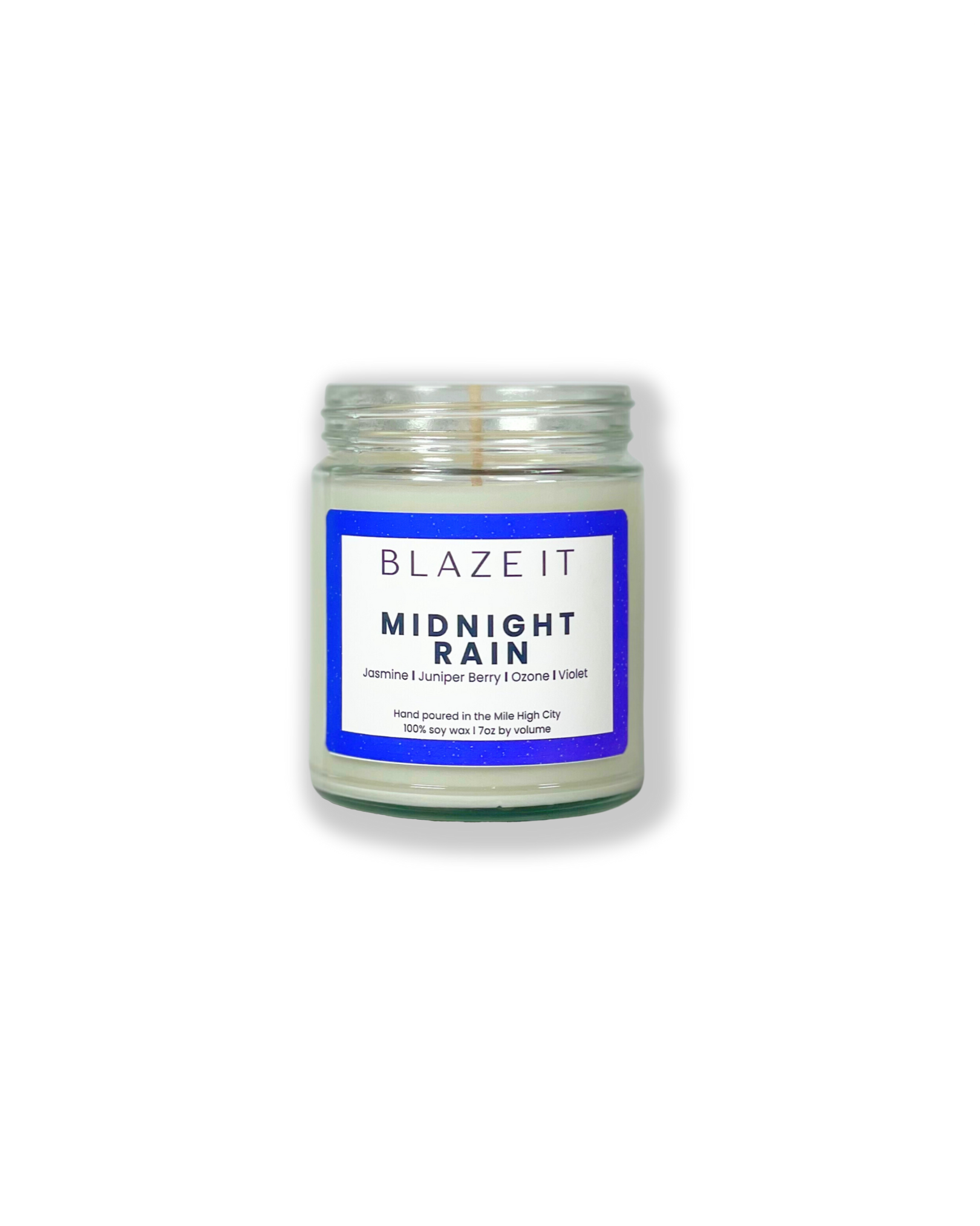 Midnight Rain soy candle - Blaze It Candle Co