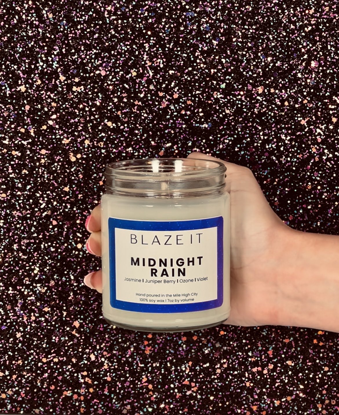 Midnight Rain candle - Blaze It Candle Co